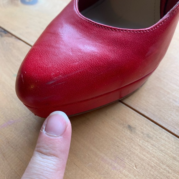 Aldo / Red / Rounded Toe / High Heels - Picture 10 of 10